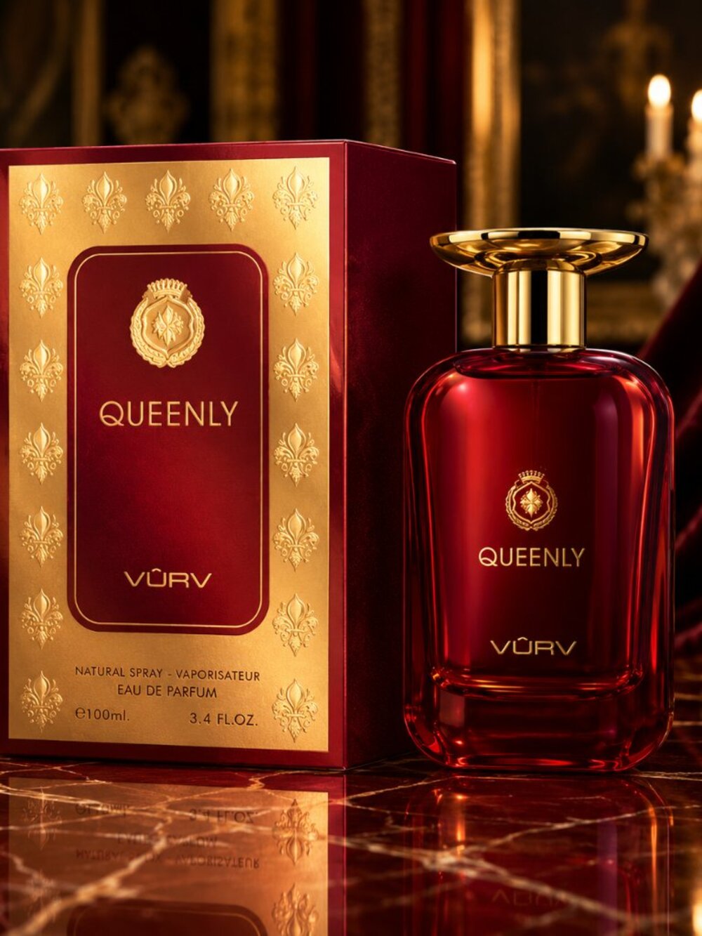 Queenly by vurv Under Lattafa EDP For Woman 100ML 3.4FL.Oz